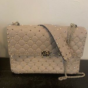 Valentino Large Rockstud Spike Shoulder Bag